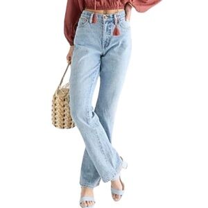 J Crew NWT Full Length Light Seacoast Wash Pocket Perfecting Bootcut Jeans SZ 30